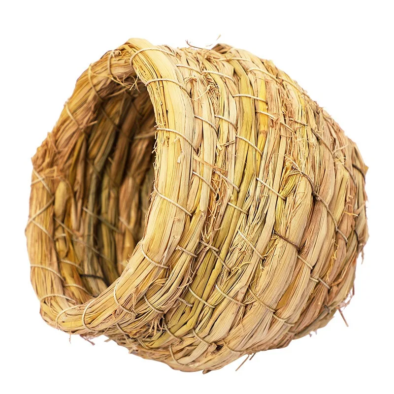 Grass Woven Hanging Parrot Nest Breeding Nest Supplies