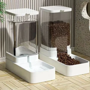 Gravity Pet Feeder and Water Dispenser Set 2 in 1 Automatic Dog Feeder water Dispenser Plastic Food Bowl for Pets Dog Products