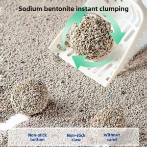 Gray Granular cat Litter 20kg/10kg Low dust Deodorizing Clumping Odor controlling Bentonite Special Offer cat