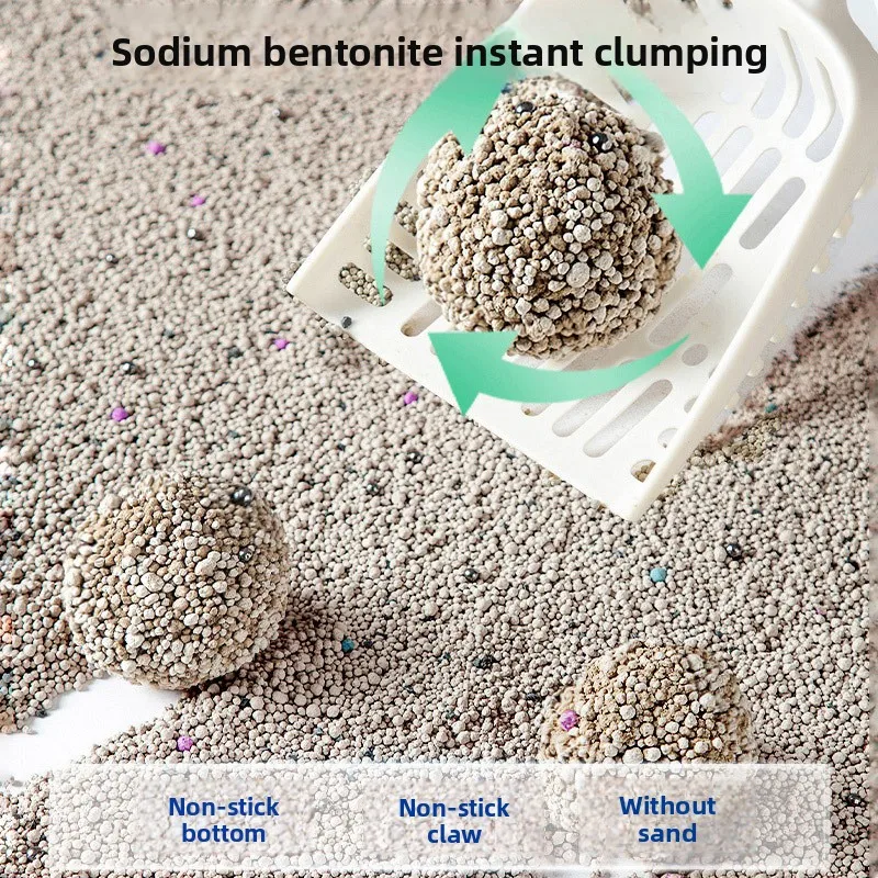 Gray Granular cat Litter 20kg/10kg Low dust Deodorizing Clumping Odor controlling Bentonite Special Offer cat