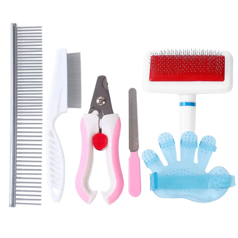 Grooming Kit Pets Dogs Brush Set Pet Grooming Set Hair Removal Comb Dog Brush Set