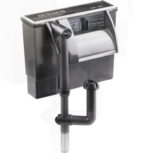 HBL Series Plastic High Efficiency Eco Friendly Fish Tank Hang on Back Filter 350L h Flow Rate Aquarium Accessories