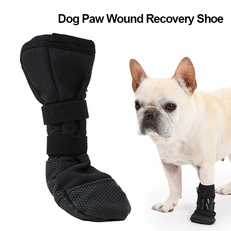 HWP-0018# Pet Shoes & Socks Dog Booties Non Skid Rubber Sole Keep Paws Dry Clean Anti Slip Design for Post Surgery Dogs