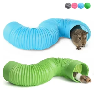 Hamster Accessories Pet Toy Small Pets Tunnel Hamster Wooden Toy Plastic Hamster Tunnel Play Toy for Pet Supplies