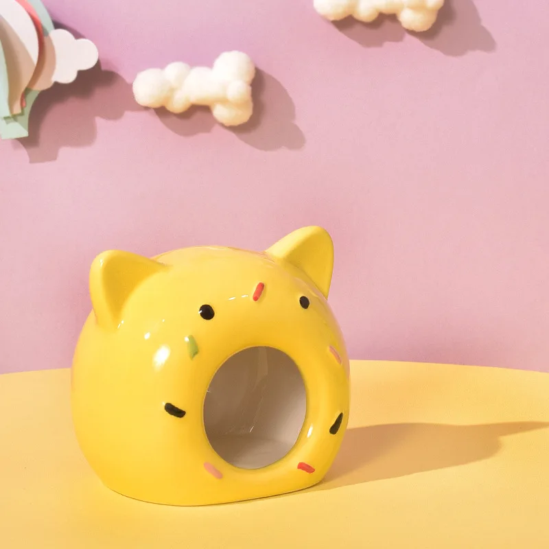 Hamster Ceramic Nest Hamster House Cooling Sleeping Nest Summer Sleeping House Small Pet Supplies