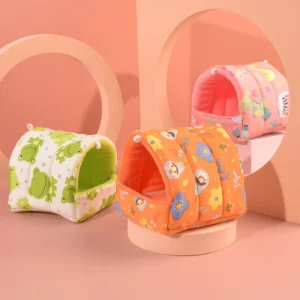 Hamster Hideout House Washable Guinea Pig Rat Mice Cage Small Animal Bed Accessories Indoor All Season Small Pet Supplies