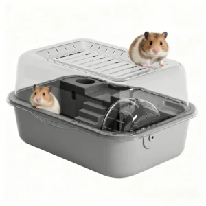 Hamster House Extra Large Luxury Villa Gold Hamster Cage Plastic Small Animal Pet Supplies Eco Friendly Round Living Room