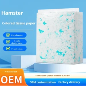 Hamster Natural Dust Free Deodorizing Absorbent Cotton Pulp Fiber Paper Litter Small Animal Supplies Rectangle Shape