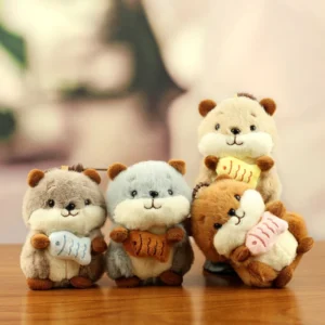 Hamster Stuffed Animals Small Plush Toy Mini Plush Cartoon Mouse Plush Keychain Cute Pendant for Wedding Toss and Bag Decor