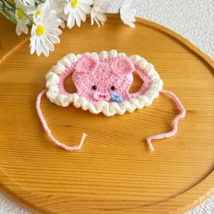 Hand-Knitted Durable Polyester Pet Hat for Cats Dogs Ducks Pigs