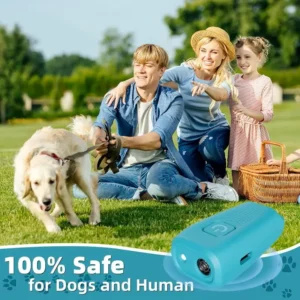 Handheld Mini Ultrasonic Anti Barking Repeller Key Fob Appearance Strobe Flash Light Effective Stop Loud Dog Barking Outdoor Gear