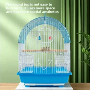 Handle Design Iron Round Small Bird Cage Bird Cage Parrot Pet Supplies Bird Supplies Animal Cages