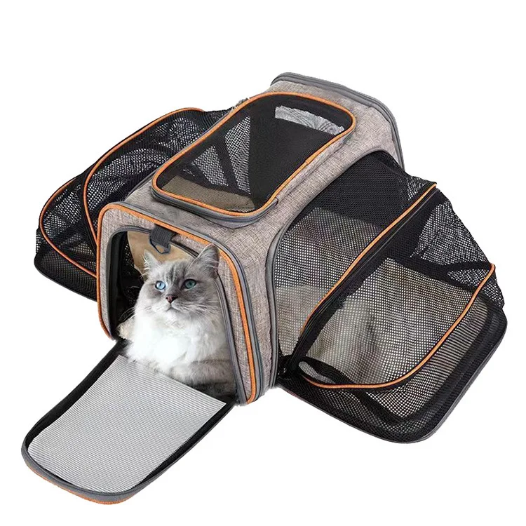 Handle Pet Carrier Pet Foldable Cat Carrier Bag Outdoor Travel Pet Travel Bag