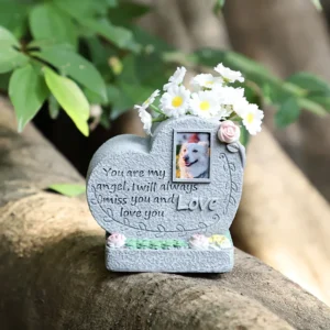 Handmade Creative Cross Border Pet Memorial Resin Tombstone Cat Dog Sacrifice Funeral Supplies Ornaments Animal Caskets Wedding