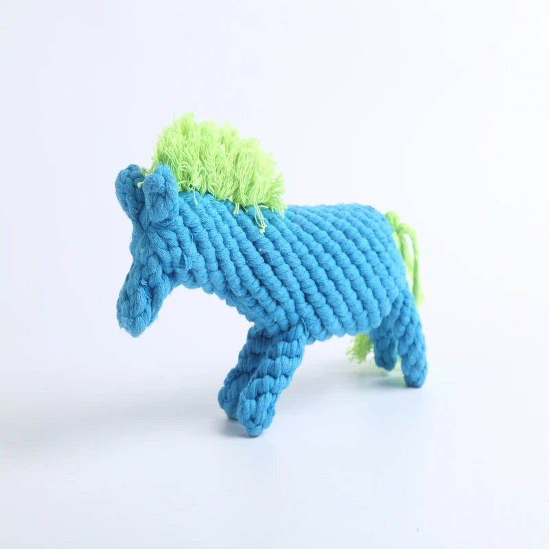 Handmade Sustainable Horse and Dog Leash Chew Toys, Sustainable Pet Training Supplies