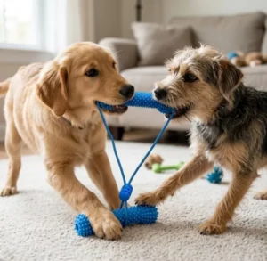 Hands Free Design Anti-bite Suitable for Cleaning Dog Teeth and Dog Bite Toys