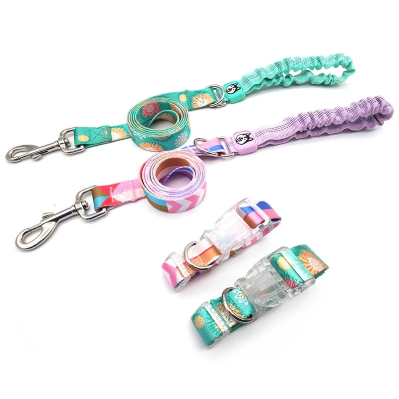 Hands Free Dog Leash Pet Training Walking Leash Adjustable Dog Lead Waterproof With Metal Hook