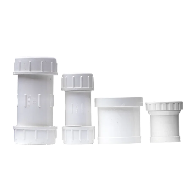 Hardware Pipe Fitting PVC Conduit Expansion Joint Aquarium Fish Tank Filter Water Pipe Accessories Expansion Coupling