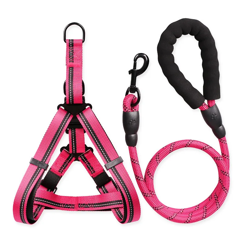 Harness Dog Pet Tough Handle Collar Dog Harness Leash Sets Pet Collars Leashes Other Products