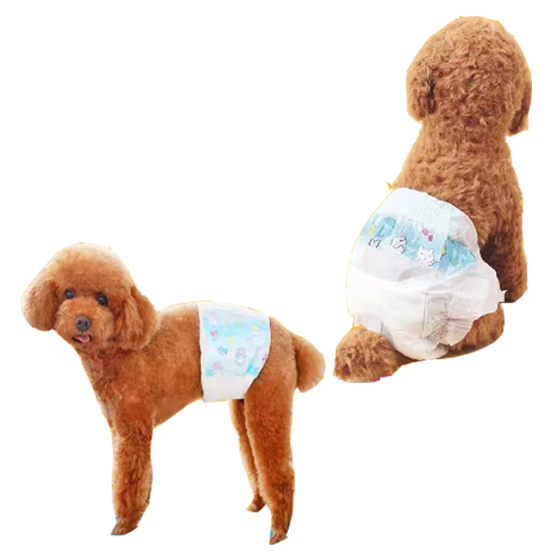 Health Care Disposable Diapers for Female Dogs Leak proof OEM Male Super Water Absorption Pet Pee Diaper