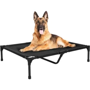 Health and Quality Sleep Elevated Pet Bed with Removable Tent Strong Stability and High Load Bearing Capacity Pet Bed for Dogs