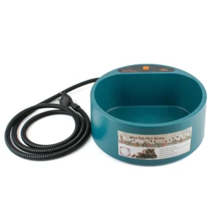 Heated Pet Bowl with Chew Resistant Power for Dog Cat