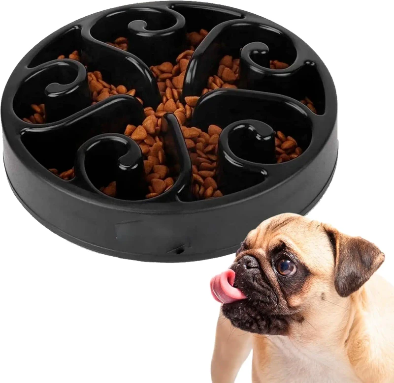 Heavy Duty Custom Design Minimalistic Enrichment Large Deep Pet Slow Feeder Bowls Plate Food Puzzle for Dogs Cats