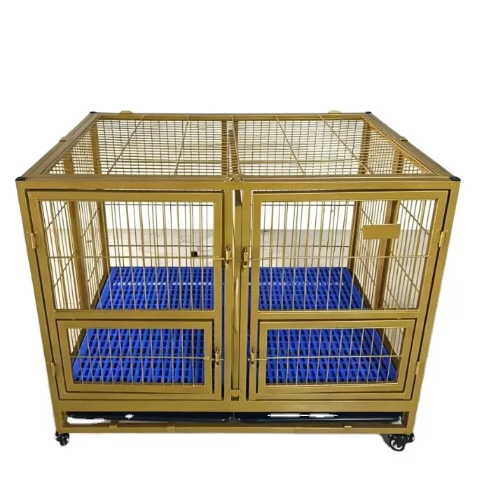 Heavy Duty Gold Drop Cage for Pets Available in Sizes 37" 43" 49" 55" High Quality Supplier