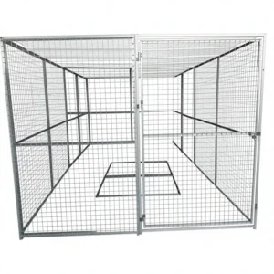 Heavy Duty Large Dog Crate Pet Cage Portable Dog Kennel with Top and Side Doors Fence