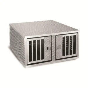 Heavy Duty Metal Big Dog Kennel Pet Transport Aluminum Outdoor Carrier Breeding Veterinary Large Animal Cage