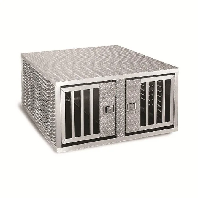 Heavy Duty Metal Big Dog Kennel Pet Transport Aluminum Outdoor Carrier Breeding Veterinary Large Animal Cage