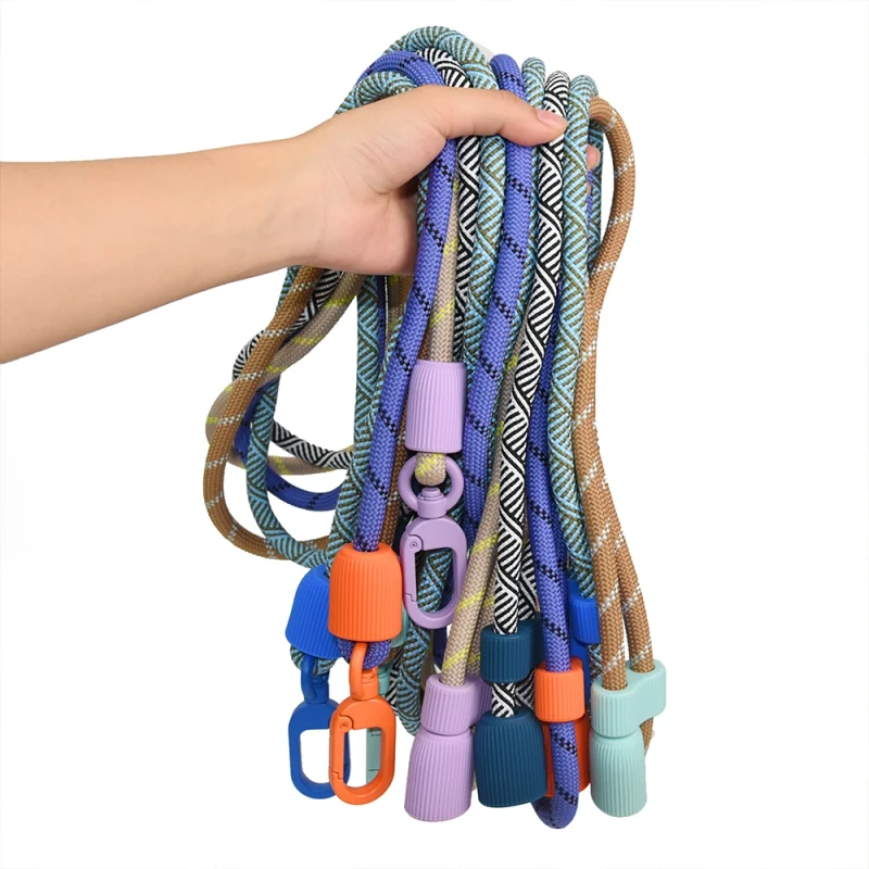 Heavy Duty Personalized Nylon Webbing Luxury Leash Dog Pet Service Polyester Color Designer Rope Dog Leash