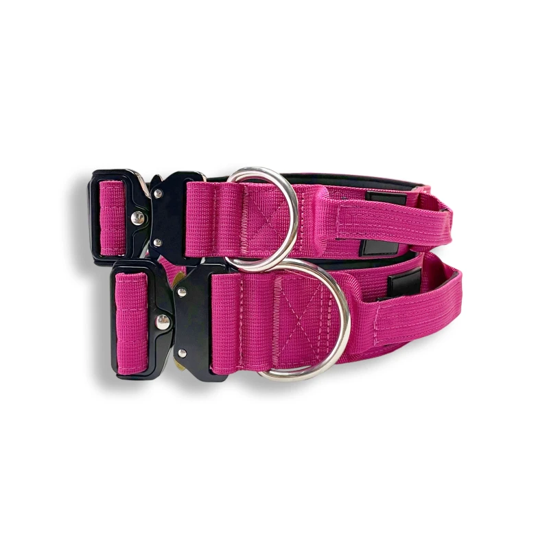 Heavy Duty Pet Collar Adjustable Soft Padded Durable Nylon Tactical Dog Collar for Dogs Training
