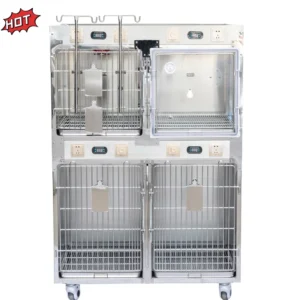 Heavy Duty Veterinary Pet Dog Kennel Cage Stainless Steel Modular Breeding Animal Vet Cage Reusable