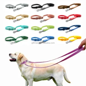 Heavy Duty Waterproof Pet Leash Hands Free PVC Dog Training Lead Crossbody Dog Leashes for Walking