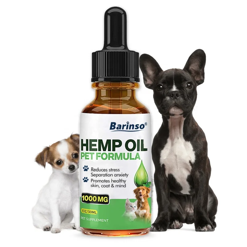 Hemp Oil for Dog and Cat Pet Anxiety Stress Pain Arthritis Seizure Calming Relief Hip and Joint Health Product