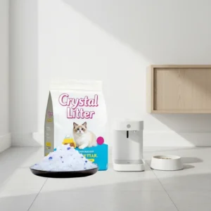 High Absorbent Eco Friendly Odor Control Dust Free Silica Crystal Cat Litter 1.6kg for Multiple Cats