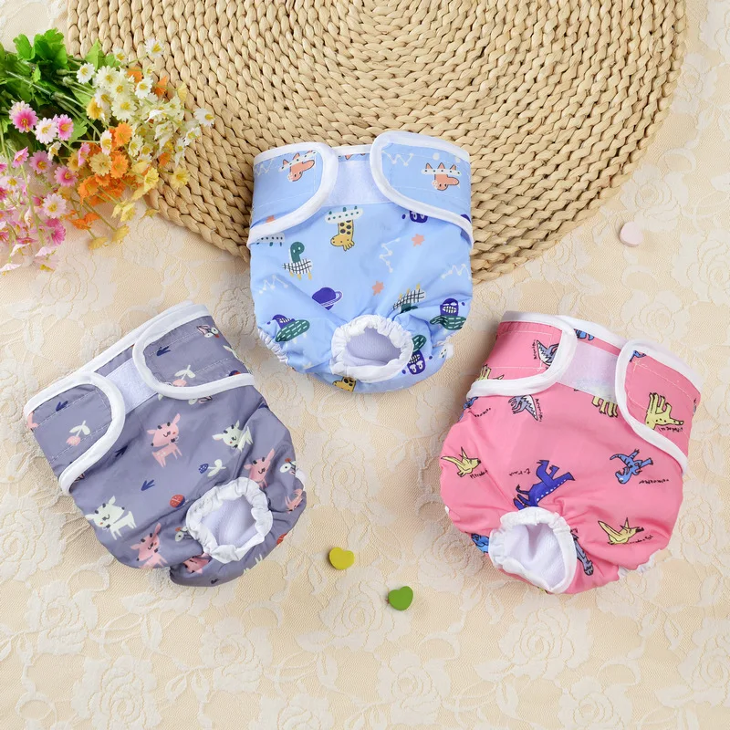 High Absorbing Soft Washable Female Diapers Comfort Reusable Doggy Diapers for Girl Dag
