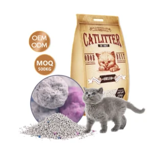 High Broken Kitty Sand Litter Bentonite Active Carbon Cat Litter