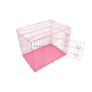 High Cost effectiveness Metal Classic Solid Wire Dog Cage with Plastic Tray and Durable Design