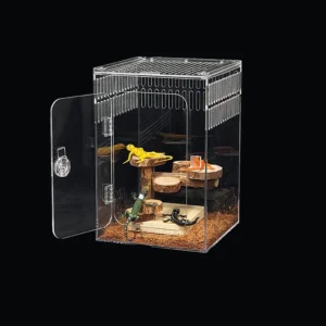 High Definition Transparent Acrylic Crawler Pet Habitat Special Feeding Box for Lizards Spiders Reptile Amphibian Supplies