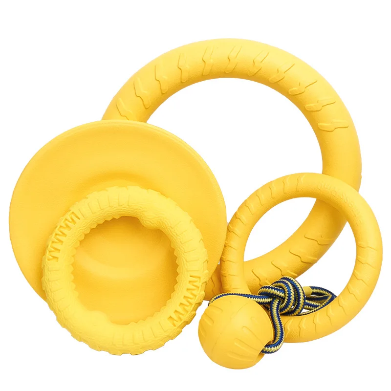 High End Durable Floating Ring Chew Toy for Small Large Dogs Cats Indestructible Outdoor Training Pet Supply
