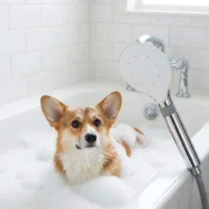 High End Pet Shower Head for Pet Bathing Adjustable Pressure Convenient Dog Washing Home Reduces Dog Washing Time Cleaning