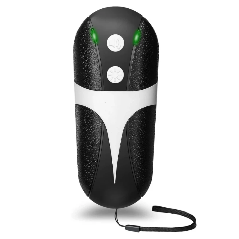 High Power Ultrasonic Dog Repeller Portable Anti Attack Deterrent LED Flashlight Outdoor Safety Device