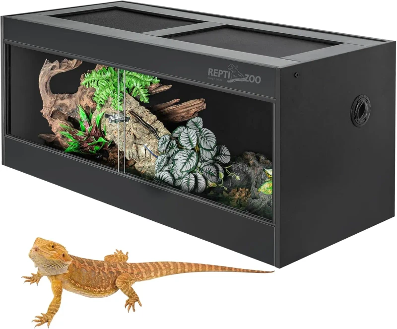 High Quality 40 Gallon Eco-Friendly Durable Reptile Vivarium Front Opening PVC Tank