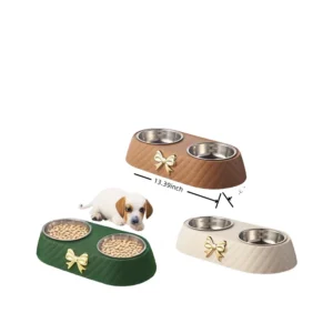 High Quality Automatic Pet Feeder Bowl for Dogs & Cats Long-Life Quadrate Shape 280g Lightweight Indoor Use Food Plastic