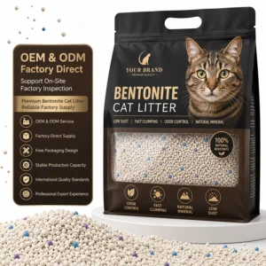 High Quality Bentonite Cat Litter Odor Control Strong Clumping Low Dust Bentonite Cat Litter