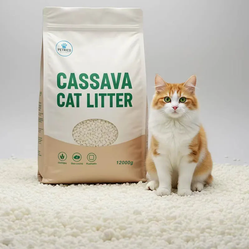 High Quality Biodegradable Cassava Mixed Cat Litter Dust Free Eco Friendly Fast Clumping