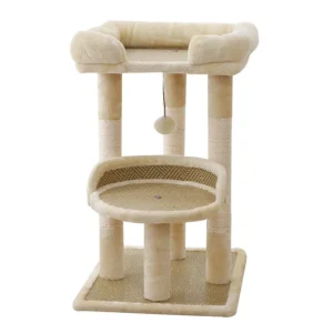 High Quality Cat Tree Space Saving Large Bed Sisal Scratcher & Jump Platforms for Indoor Use