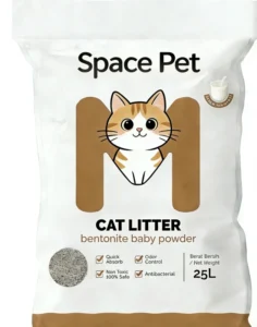 High Quality China Natural Ecological Low Dust Bentonite Cat Litter Sandy Fill Weight Spherical Sand Cat Litter